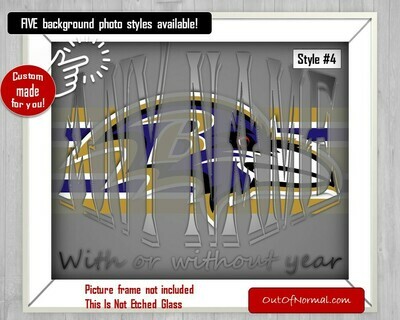 Baltimore Ravens NFL Football Custom Name Art Gift -- Photo print