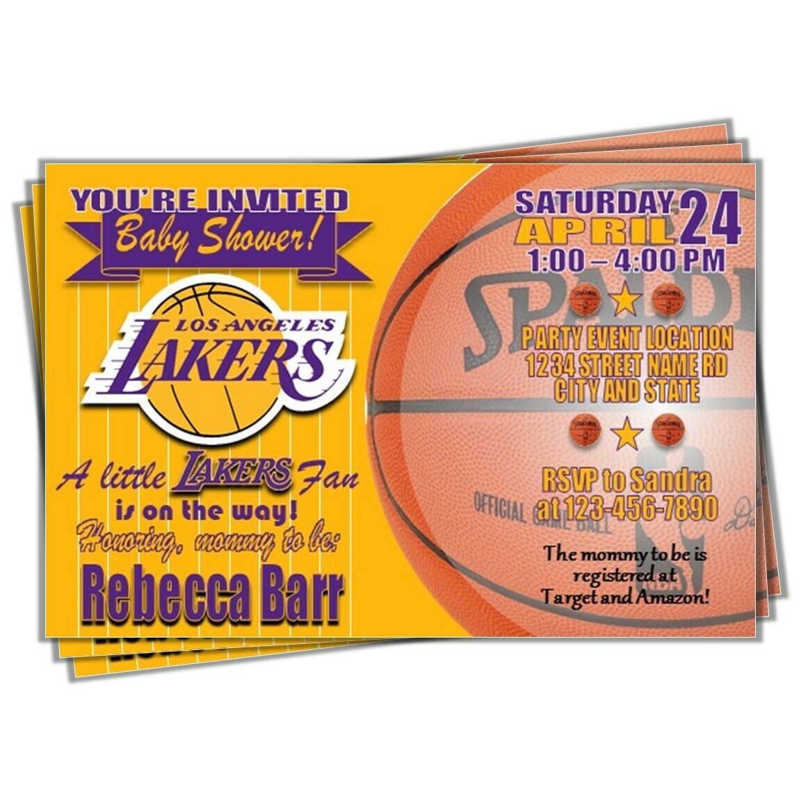 Lakers Baby Shower Party Ideas, Photo 1 of 8