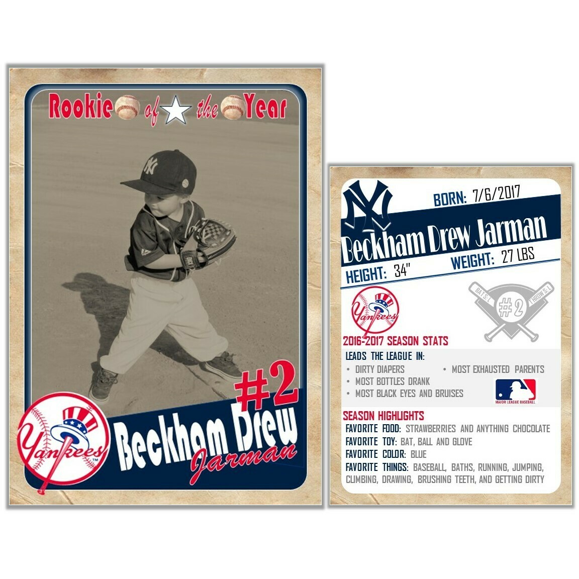 New York Yankees Vintage Trading Cards Invitations inserts