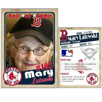 Boston Red Sox ADULT Vintage Trading Cards Invitations inserts