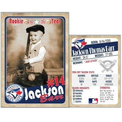 Toronto Blue Jays Vintage Trading Cards Invitations inserts