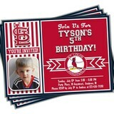 St. Louis Cardinals MLB Baseball Birthday Invitation 5x7