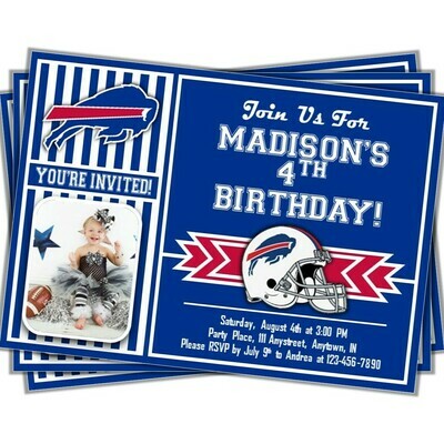 REPRINT INVITES: Football Birthday Invitation 5&quot;x7&quot;