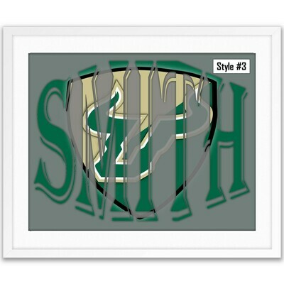 USF South Florida Bulls College Football Custom Name Art Gift Xmas Present