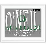 Humboldt State University Football Custom Name Art Gift -- Photo print