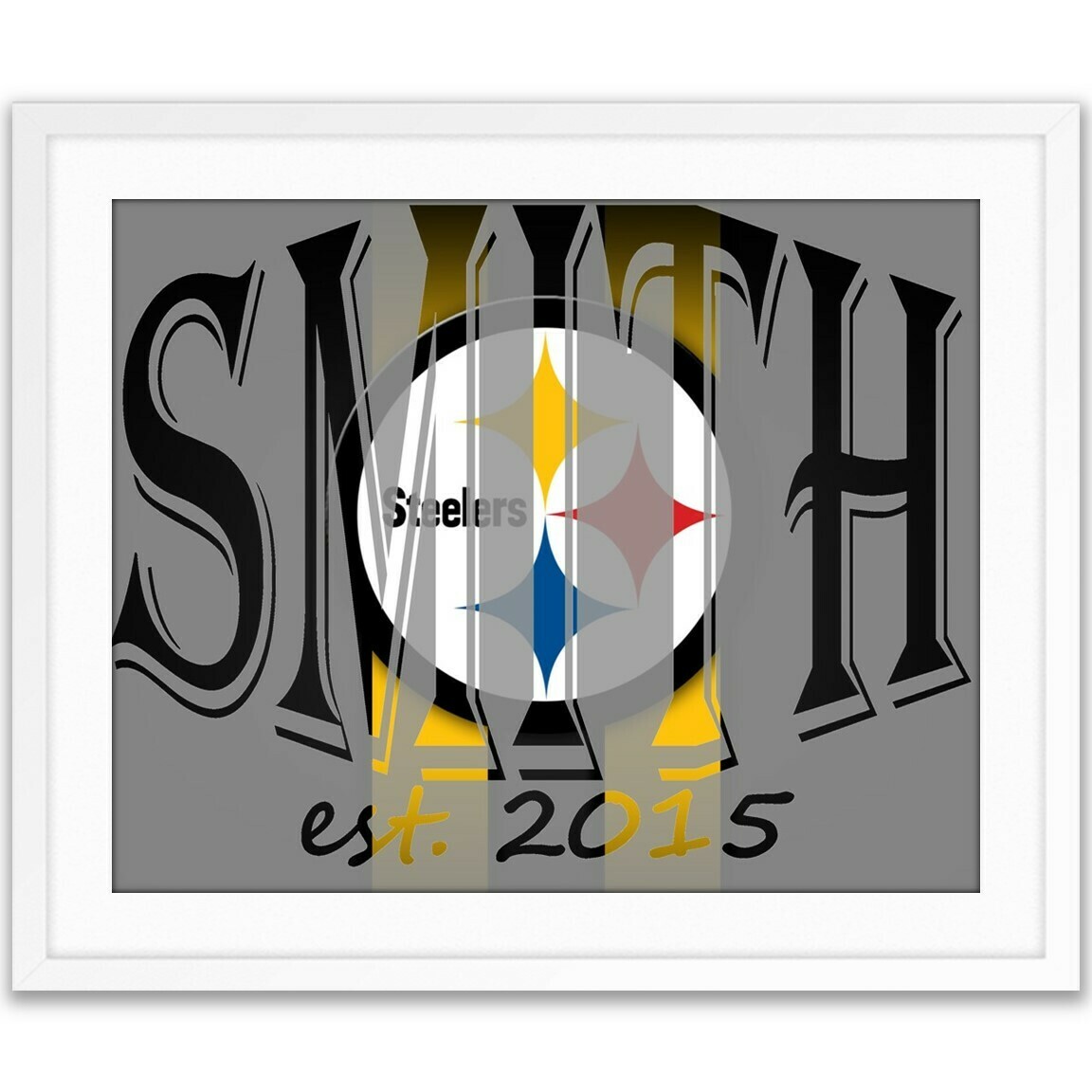 Pittsburgh Steelers Custom Name Gift -- Photo print
