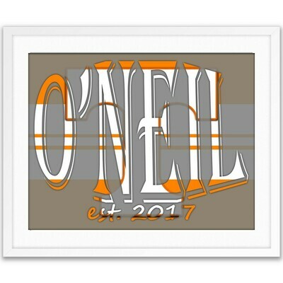 Tennessee Volunteers Tenn Vols College Football Custom Name Art Gift -- Photo print