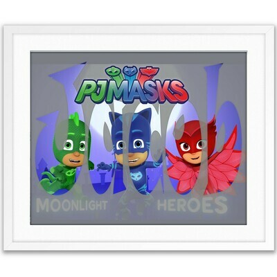 PJ Masks Custom Name Art Gift Personalized for you
