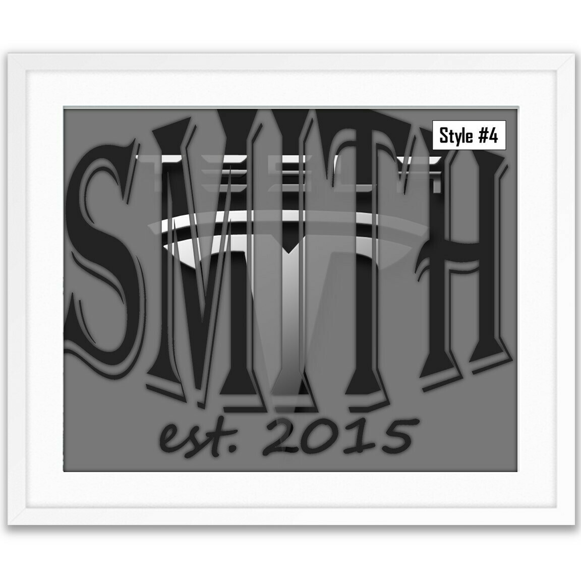 Tesla themed Custom Name Art Gift -- Photo print