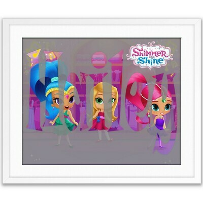 Shimmer and Shine Custom Name Art Gift Personalized for you