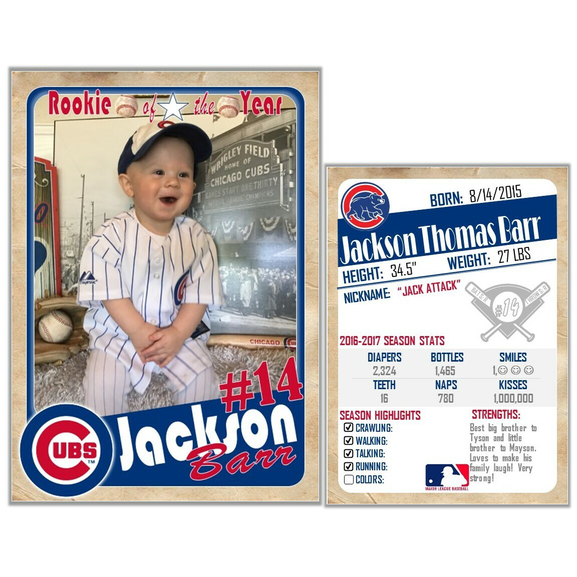 cubs baseball card