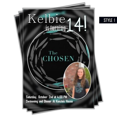 The Chosen (the Jesus Series) Birthday Party Invitation 5x7 Disney