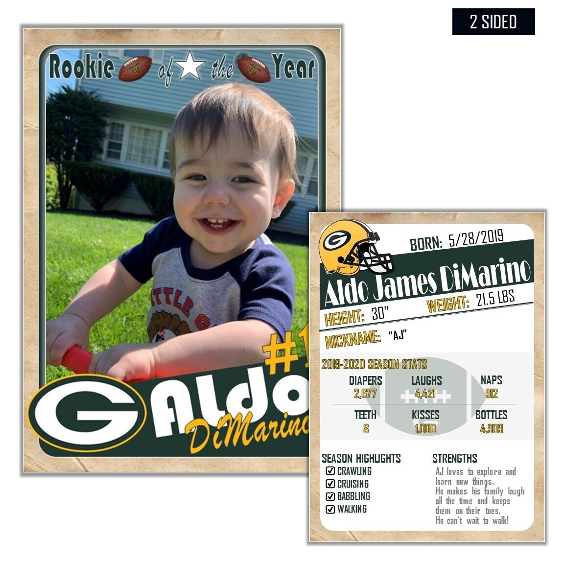 Green Bay Packers (GB) Vintage Trading Cards Invitations inserts