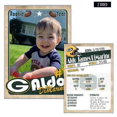 Green Bay Packers (GB) Vintage Trading Cards Invitations inserts