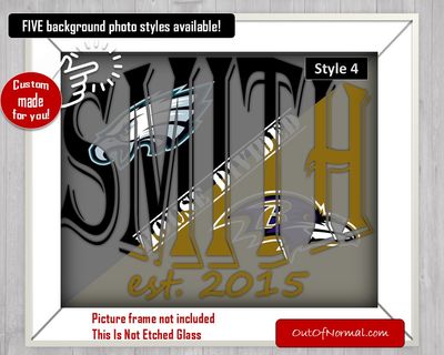 RIVALRY NFL Baltimore Ravens Philadelphia Eagles Custom Name Art Gift House Divided