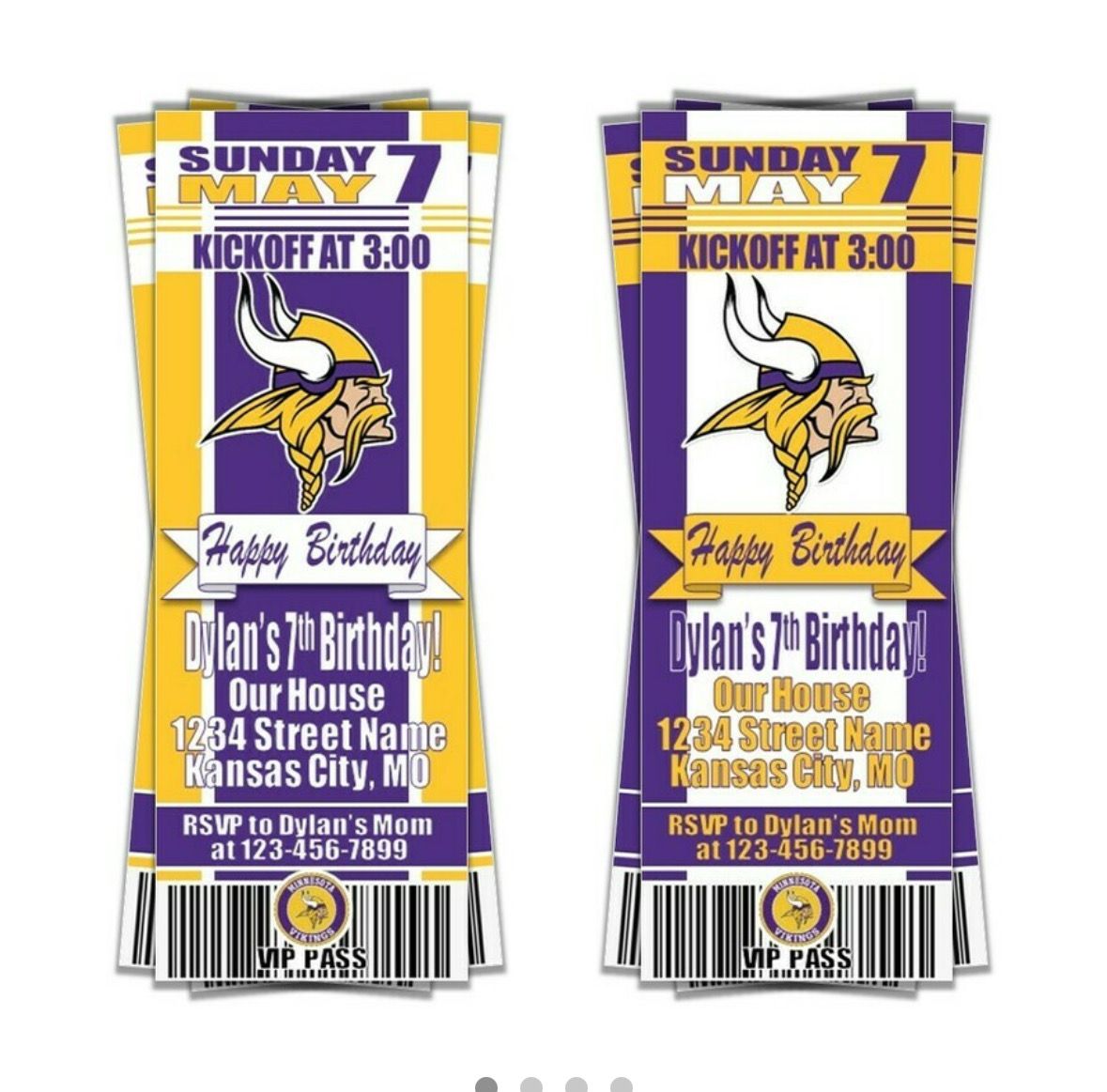 REPRINT - Previous Invitation Ticket Style
