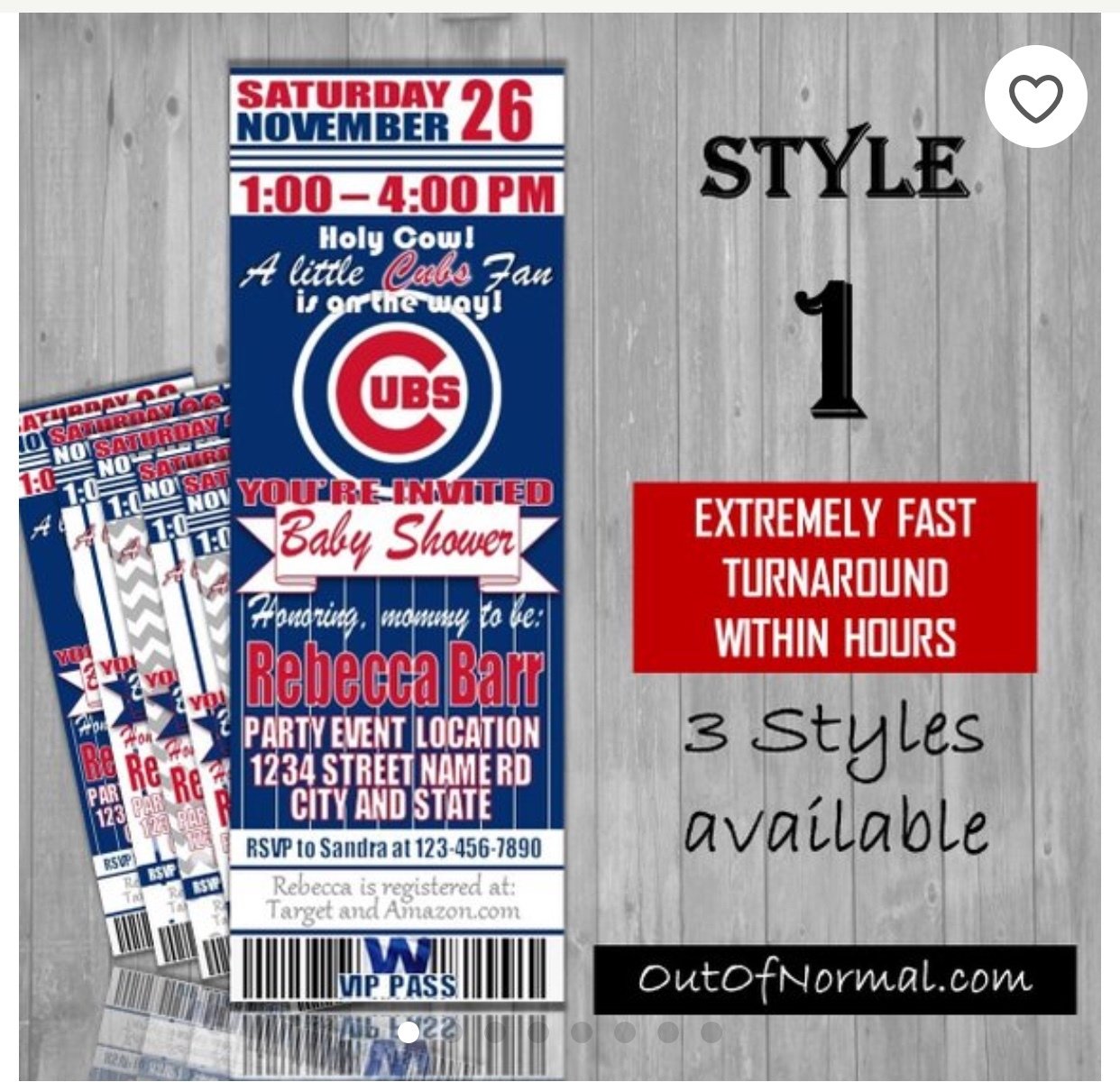 baby shower ticket invitations