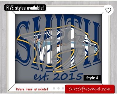 Nashville Predators NHL Hockey Custom Name Art Gift -- Photo print