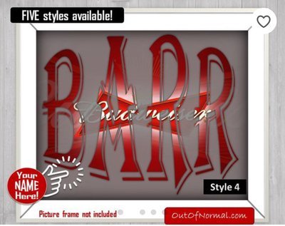 Budweiser Beer Bud Custom Name Art Gift -- Photo print