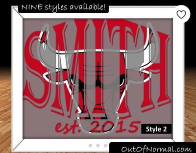 Chicago Bulls NBA Basketball Custom Name Art Gift -- Photo print