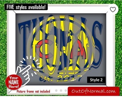 Club America Soccer FIBA World Cup Custom Name Art Gift -- Photo print