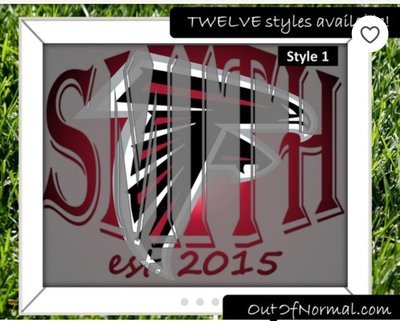 Atlanta Falcons #ATL NFL Football Custom Name Art Gift -- Photo print