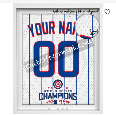 Chicago Cubs MLB Custom Jersey print with your NAME NUMBER