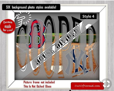 RIVALRY MLB Boston Red Sox vs New York Yankees Name Gift House Divided