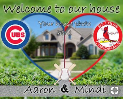 RIVALRY A house divided MLB Baseball TEAM Custom Gift -- Photo print