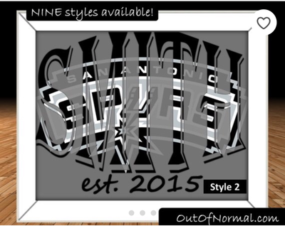 San Antonio Spurs NBA Basketball Custom Name Art Gift -- Photo print