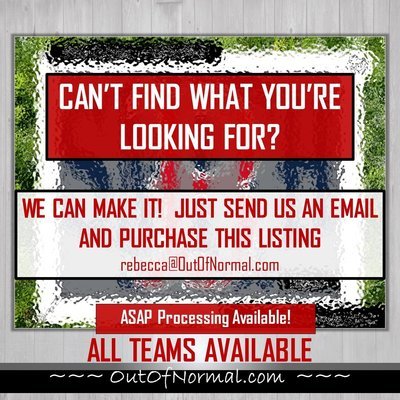 ALL TEAMS AVAILABLE Custom Name Art Gift -- Photo print