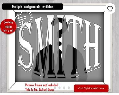 ALL TEAMS AVAILABLE Custom Name Art Gift -- Photo print