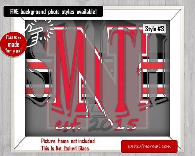 Nebraska Cornhuskers OU College Football Custom Name Art Gift -- Photo print