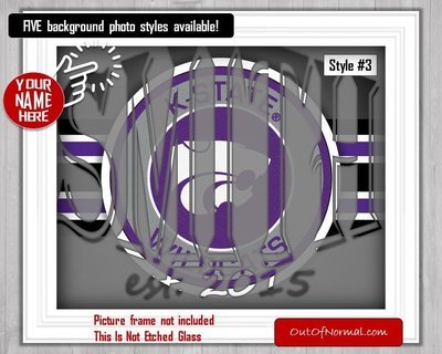 Kansas State Wildcats College Football Custom Name Art Gift -- Photo print