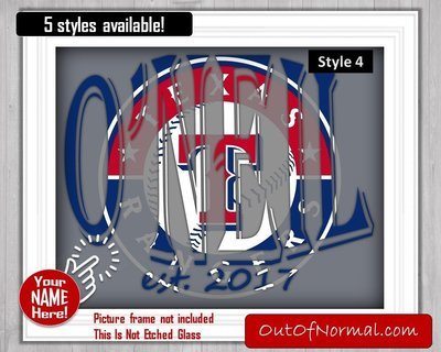 Texas Rangers Custom Name Art Gift -- Photo print XMAS