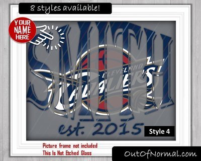 Cleveland Cavaliers Custom Name Art Gift -- Photo print XMAS