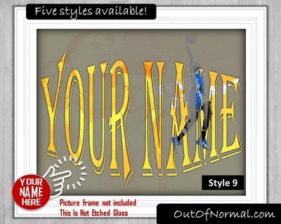 Golden State Warriors Custom Name Art Gift -- Photo print XMAS