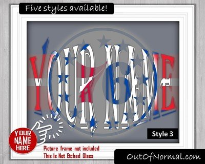 Philadelphia 76ers Custom Name Art Gift -- Photo print XMAS