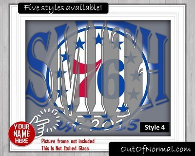 Philadelphia 76ers Custom Name Art Gift -- Photo print XMAS