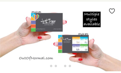 Rodan + Fields Black Sleek business cards w/ matching Mini Facial Instructions or Product suite card! Customized for you! Sharp, UNIQUE R&amp;F