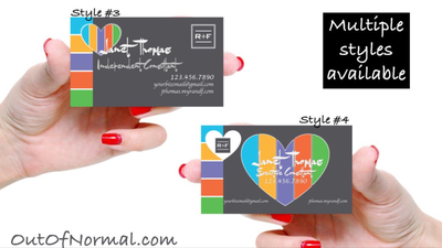 Rodan + Fields Black Sleek business cards w/ matching Mini Facial Instructions or Product suite card! Customized for you! Sharp, UNIQUE R&amp;F