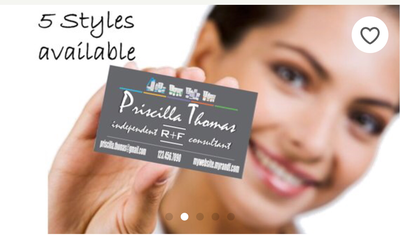 Rodan + Fields gray business cards w/ matching Mini Facial Instructions or Product suite card! Customized for you! Sharp, UNIQUE R&amp;F