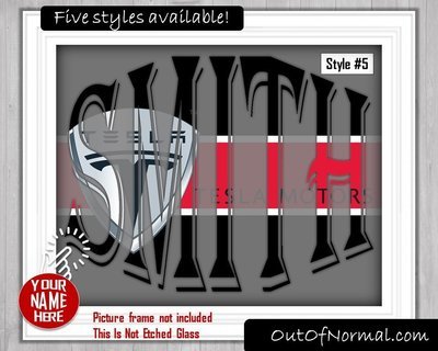 Tesla themed Custom Name Art Gift -- Photo print