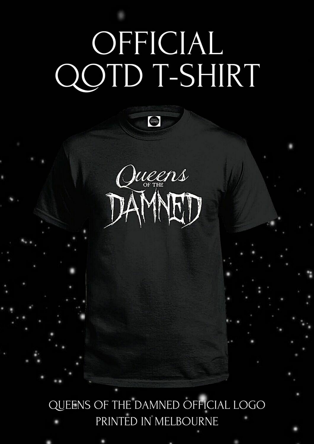QUEENS OF THE DAMNED OFFICIAL T-SHIRT QUEENS OF THE DAMNED OFFICIAL T-SHIRT