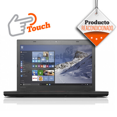 Laptop Lenovo Thinkpad T470 Core i5-7300 2.6GHZ, 8Gb RAM, 256Gb Disco Sólido. Pantalla TOUCH Laptop Lenovo Thinkpad T470 Core i5-7300 2.6GHZ, 8Gb RAM, 256Gb Disco Sólido. Pantalla TOUCH