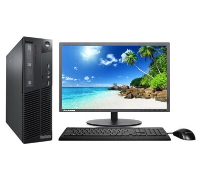 PC Lenovo ThinkCentre M79 Sff AMD A8 PRO-6500B 3.5GHz, 8Gb Ram, 500Gb DD, Monitor 24"