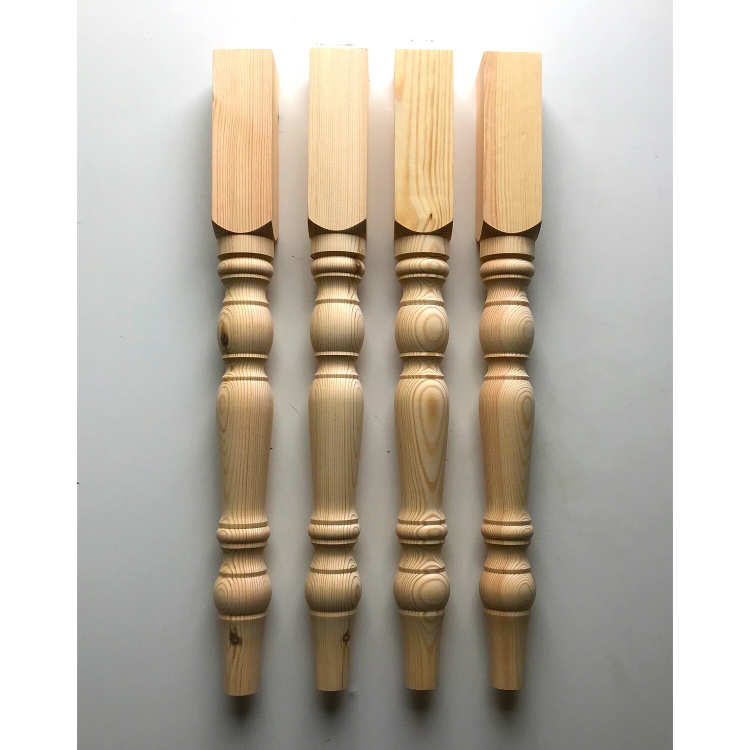 Pine 4” Extra tall table legs 900mm high . Set of four.