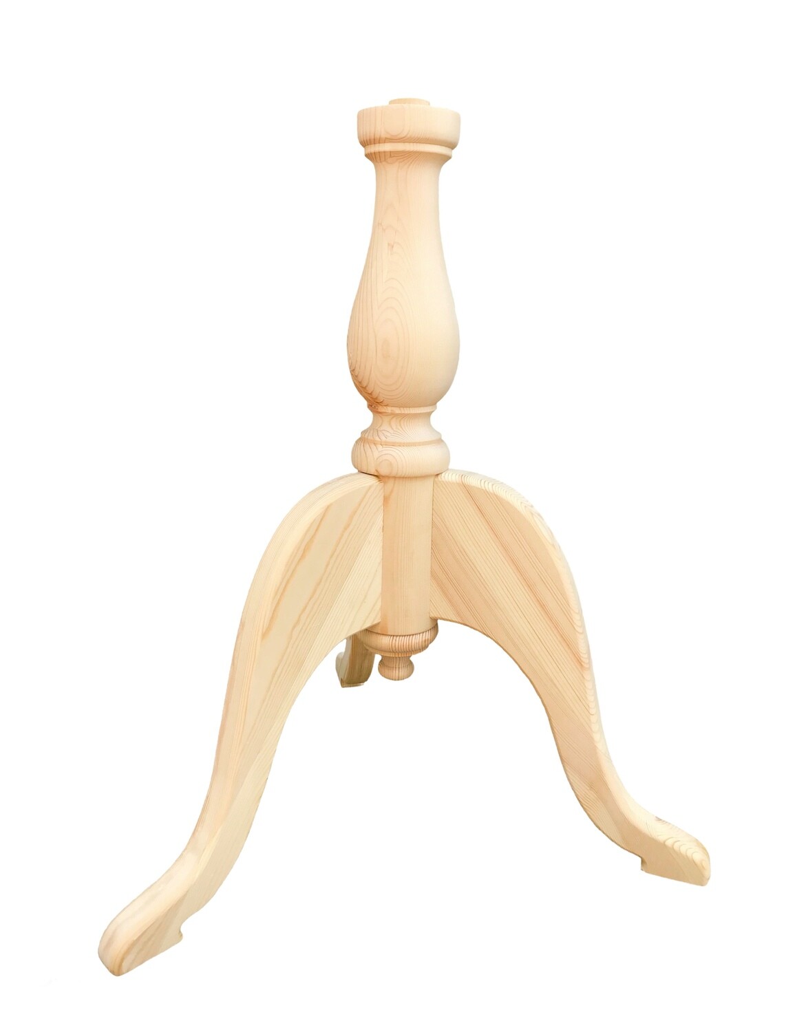 Small tripod table pedestal
