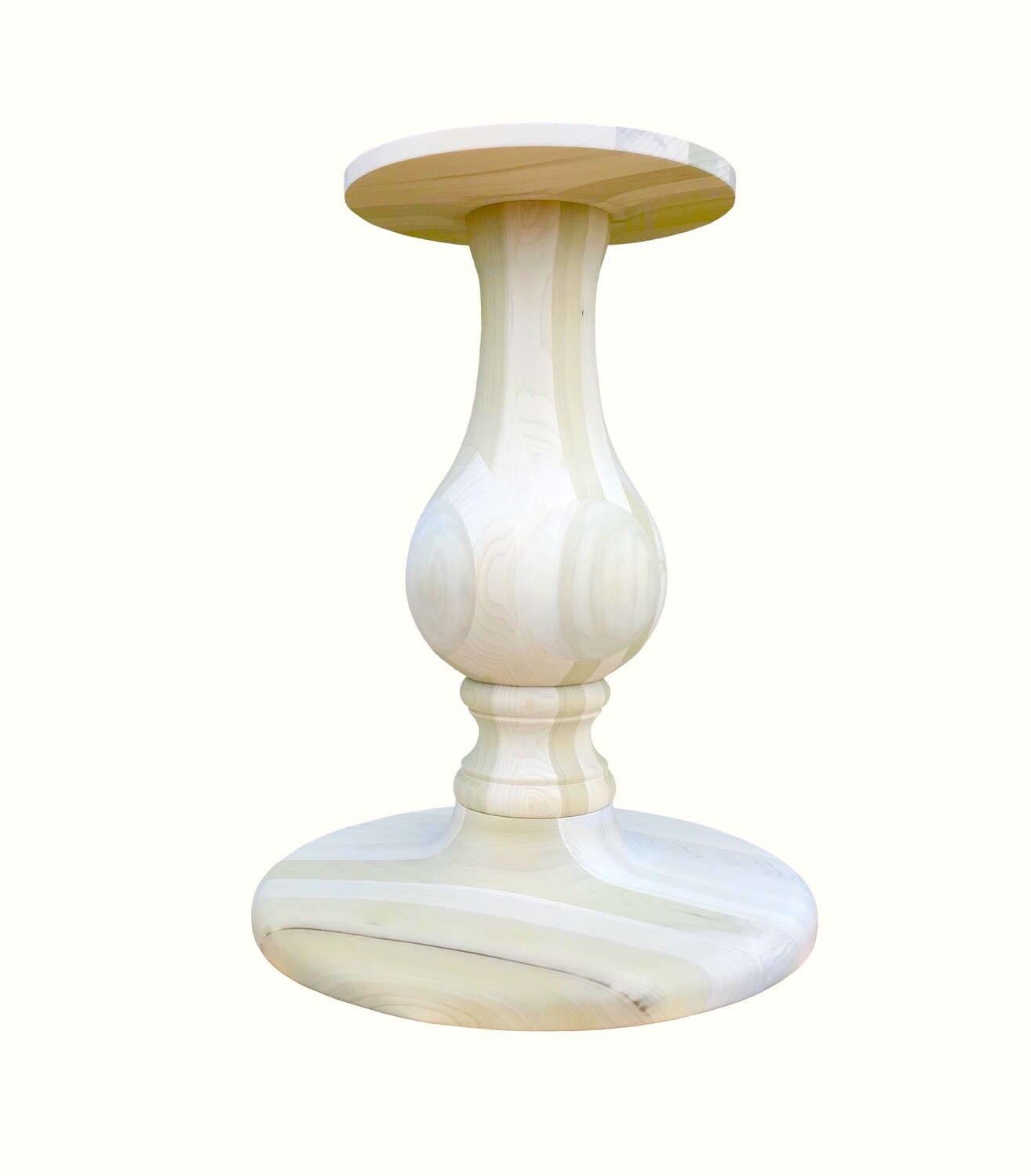 Solid bottle pedestal