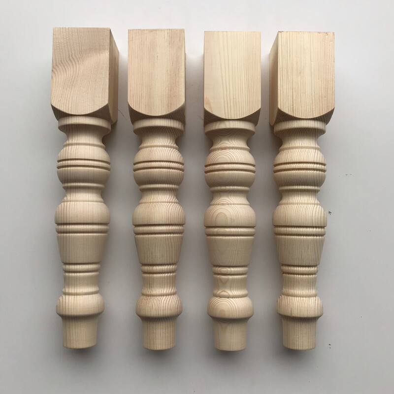 Pine 13” Stool leg Ex2.5”. Set of four.